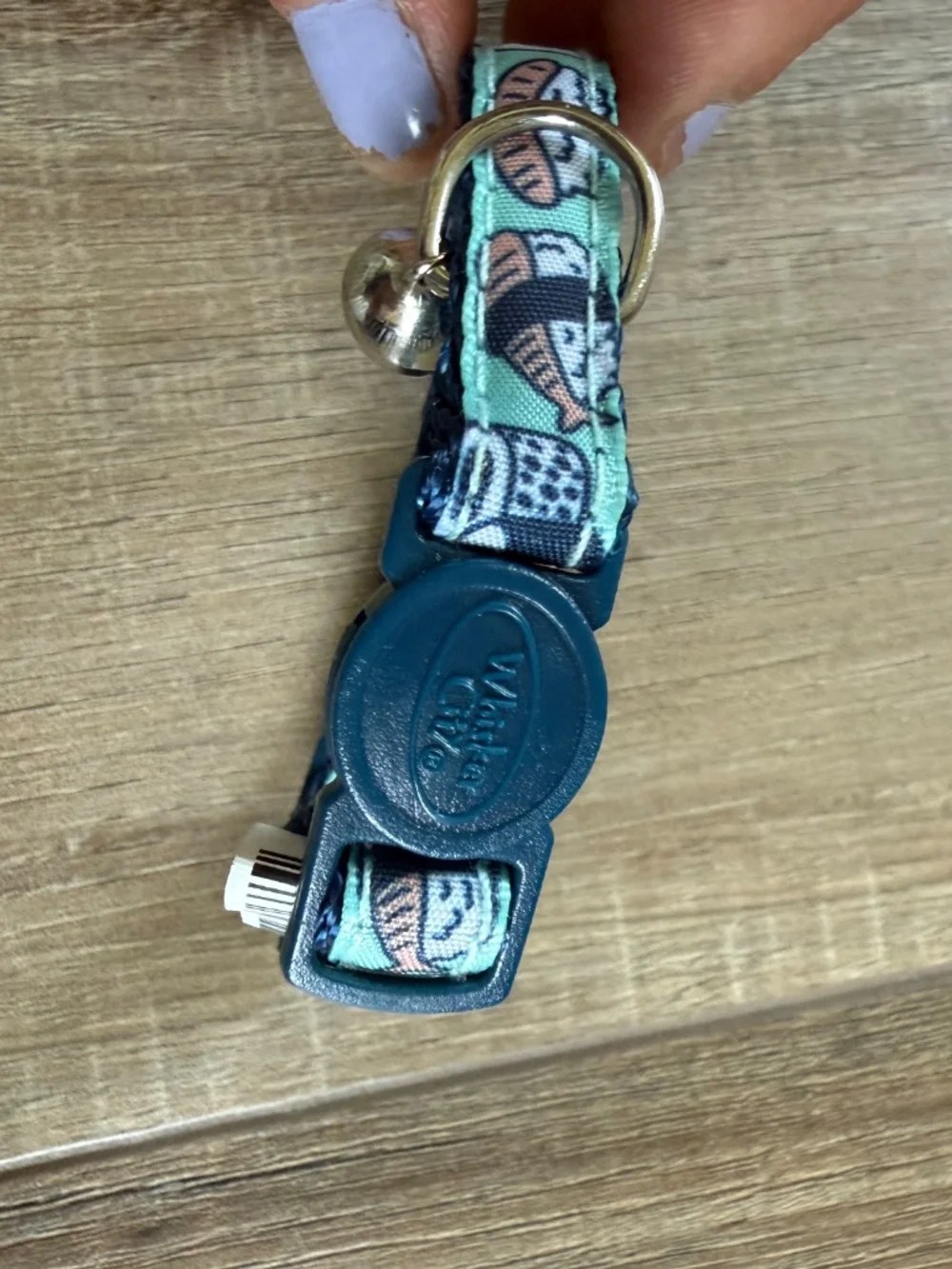 Super cute sushi, cat collar with bell new with tags